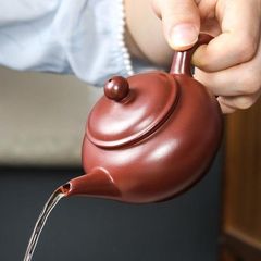 潮州朱泥手拉壺入門級小容量可斷水壺手工思婷紫砂壺家用功夫茶具