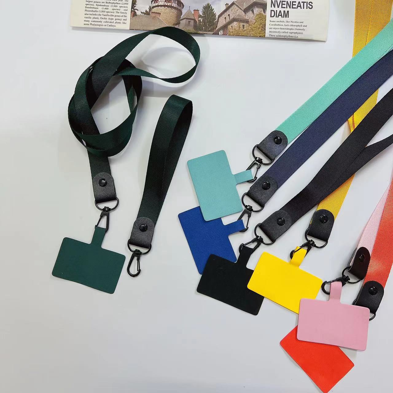 Weaving strap phone case multifunctional keychain chest tag length universal hanging rope detachable patch_voghion.com