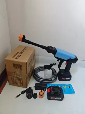 High pressure car wash water gun Washer Portable Household Powerful - 563654-blue-5-section-two-power-carton-standard-version-10m-water-pipes