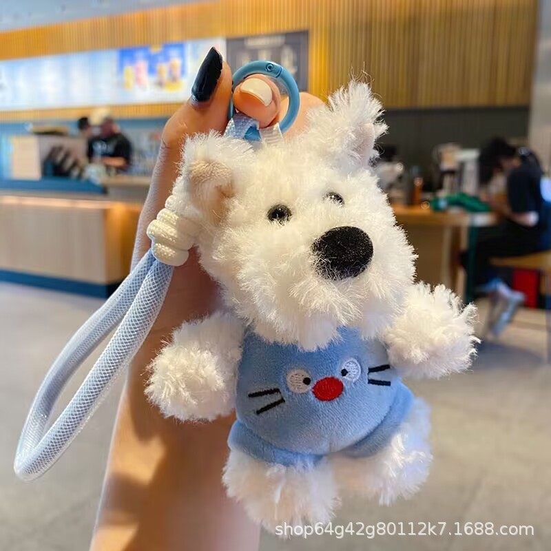 ぬいぐるみハイランド子犬ペンダントバッグ漫画かわいいペンダント人形アクセサリーキーホルダー人形クリエイティブギフト|undefined