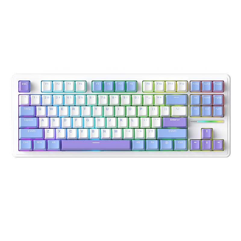Xinmeng M87Lite 3 モードワイヤレスオフィスキーボード GasKet カスタマイズされた麻雀トーンと見栄えの良いゲームユニバーサル|undefined