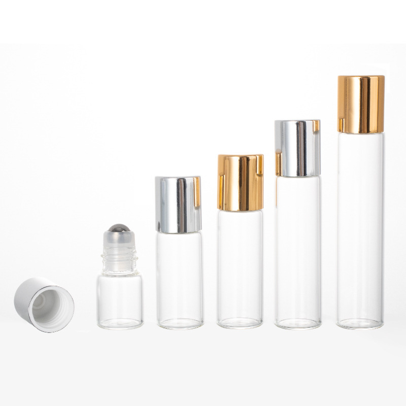 ローリングボールボトル 2ml5ml10ml エッセンシャルオイルボトル香水ローリングボールボトル空ボトル化粧品ボトル包装ガラス詰め替えボトル|undefined