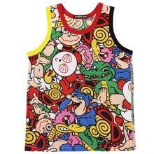 【现货】2024高定黑超夏潮牌奶嘴全家福纯棉儿童男女宝背心