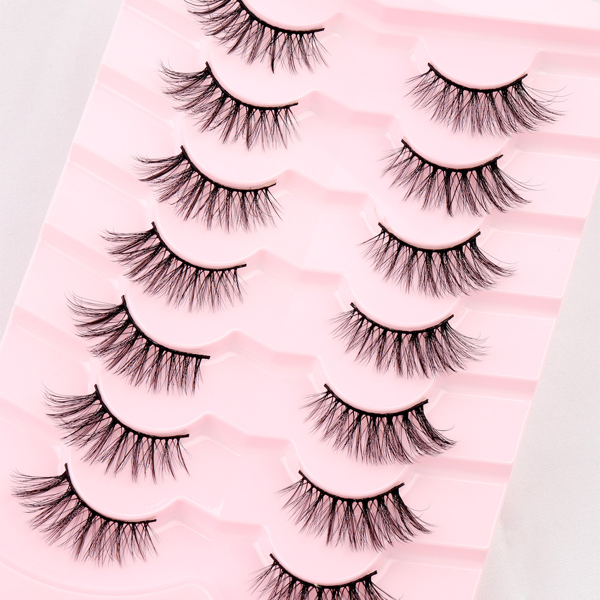 Pingdu nuevo tipo de pestañas falsas estereoscópicas, pestañas falsas hechas a mano, injerto natural, pestañas falsas al por mayor