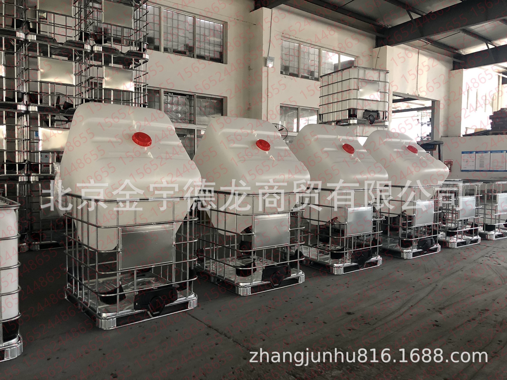 Тонна бочка Qiansheng баррель контейнер 500L1000L нержавеющая сталь IBC утолщенная сборка резервуар для хранения воды пластиковая дизельная бочка