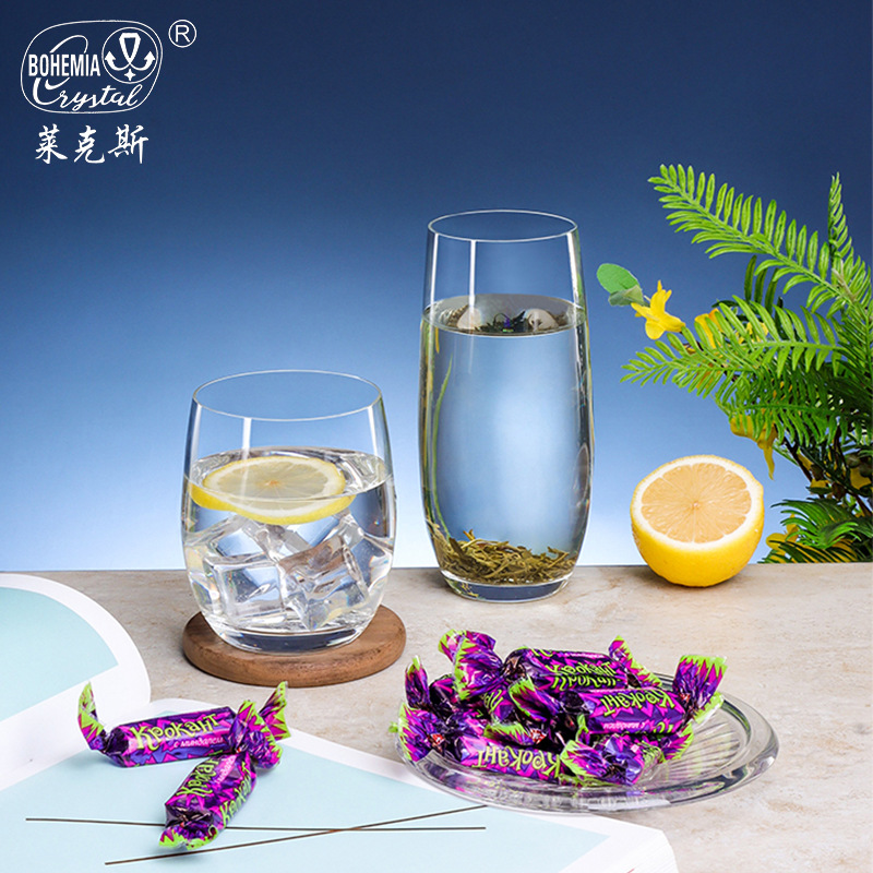 Importación checa de vidrio de cristal sin plomo grosado simple viento de alta temperatura de vidrio resistente al calor al por mayor hoteles en el hogar
