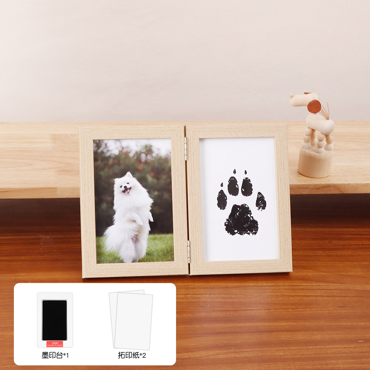 Log color frame (1 black ink pad + 2 rubbing papers)