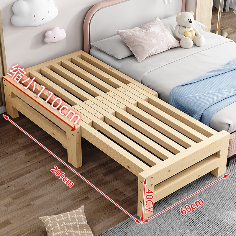 卸売りの実木の簡単なソファーベッドの伸縮ベッドの幼稚園の昼休みは小さいベッドの畳を押して多機能を引き出します。|undefined
