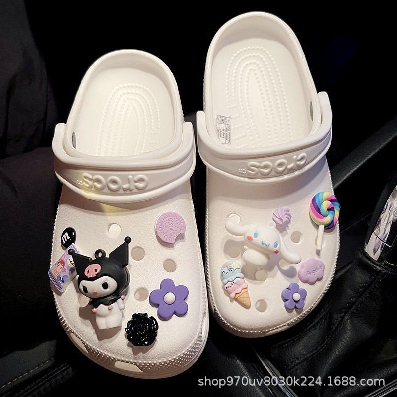 抖音同款洞洞鞋配饰卡通鞋扣鞋花配件装饰可爱美乐蒂饰品库洛米