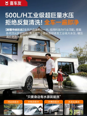 Model Cleaning Machine, Powerful Booster – Portable car washer