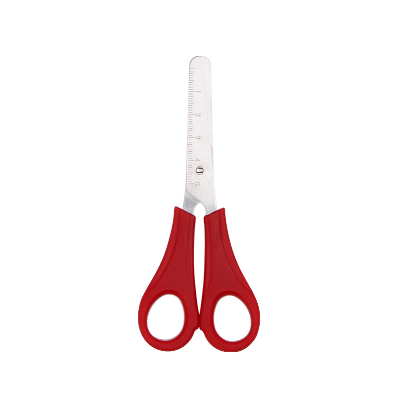 Escala de estudiantes pequeñas tijeras hechas a mano DIY tijeras especiales de corte de papel seguridad infantil tijeras de acero inoxidable al por mayor