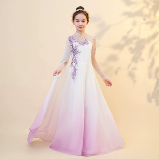 儿童古筝专业演出服2026春季大童高端中国风中学生艺考舞台表演服