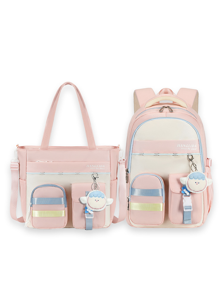 Mochila escolar para estudiantes de secundaria nueva para mujer con bolsa de matrícula
