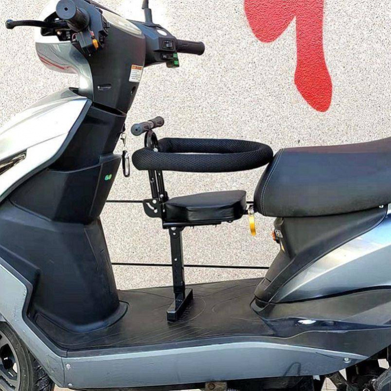Asiento de coche eléctrico para niños delantero plegable de batería scooter para niños pequeños seguridad para bebés pequeños universales image 3