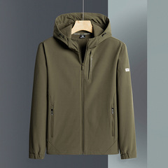 2024 Spring Fleece-Lined, Warm, and Lightweight Outdoor Jacket for Men – Casual, Sporty, Water-Resistant, Fleece-Fashionable Coat for Autumn and Winter