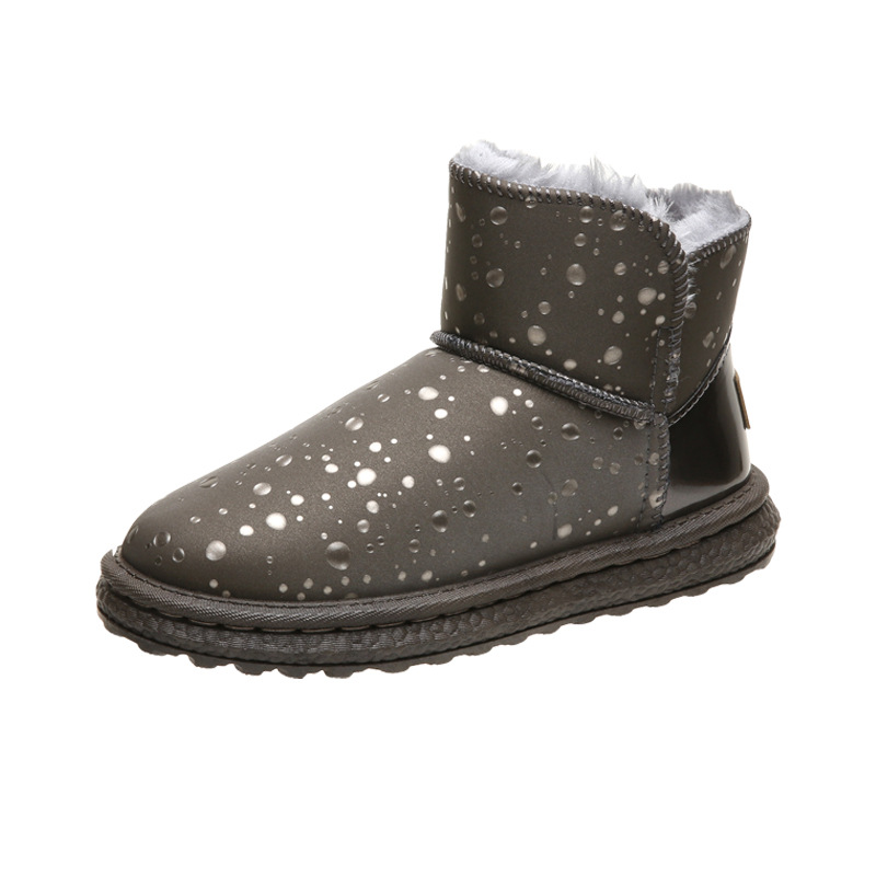 Botas de nieve gruesas y afelpadas para mujer en invierno 2023, zapatos nuevos con suela plana y aislamiento cálido_voghion.com