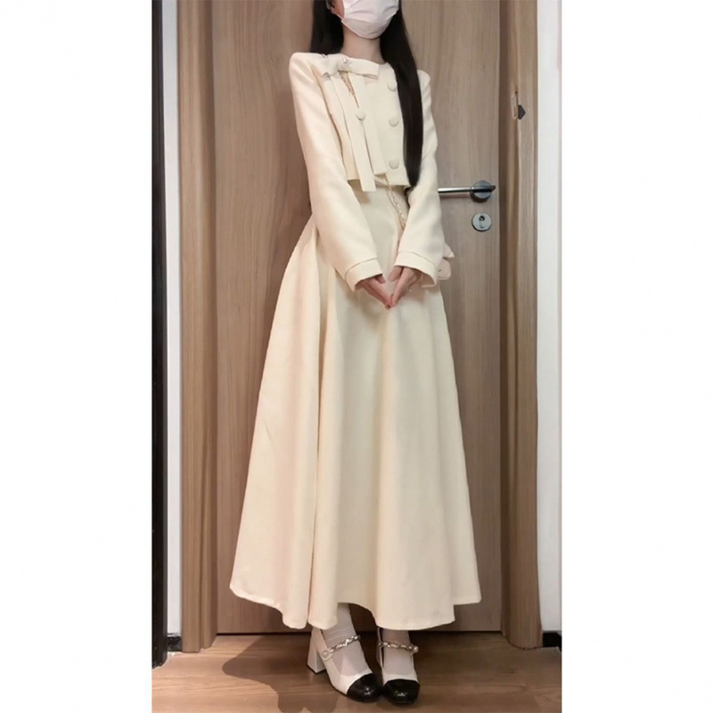 法式温柔风甜美小香风套装千金感穿搭上衣半身裙高级感两件套秋季|undefined