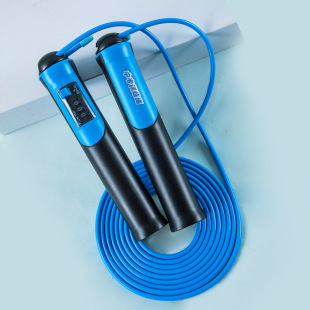 6569 count steel wire skipping rope weight-bearing lengthened skipping rope student senior high school entrance examination training skipping rope physical test exercise wire rope