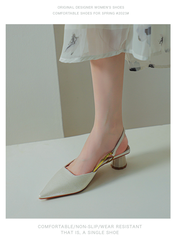 B7730 1380K GIÀY DÉP SANDAL NỮ SHETDU MŨI TRÒN GÓT VUÔNG MÙA HÈ GIÀY DÉP NỮ G04 SẢN PHẨM MỚI