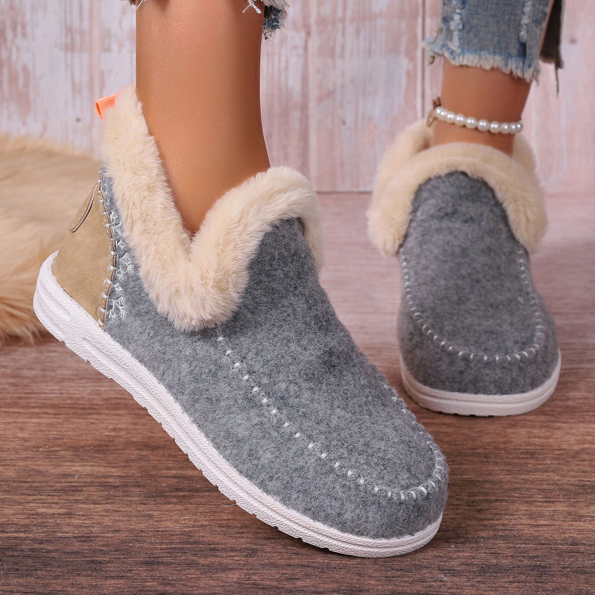 New home warm thickening autumn and winter indoor leisure home warm_voghion.com