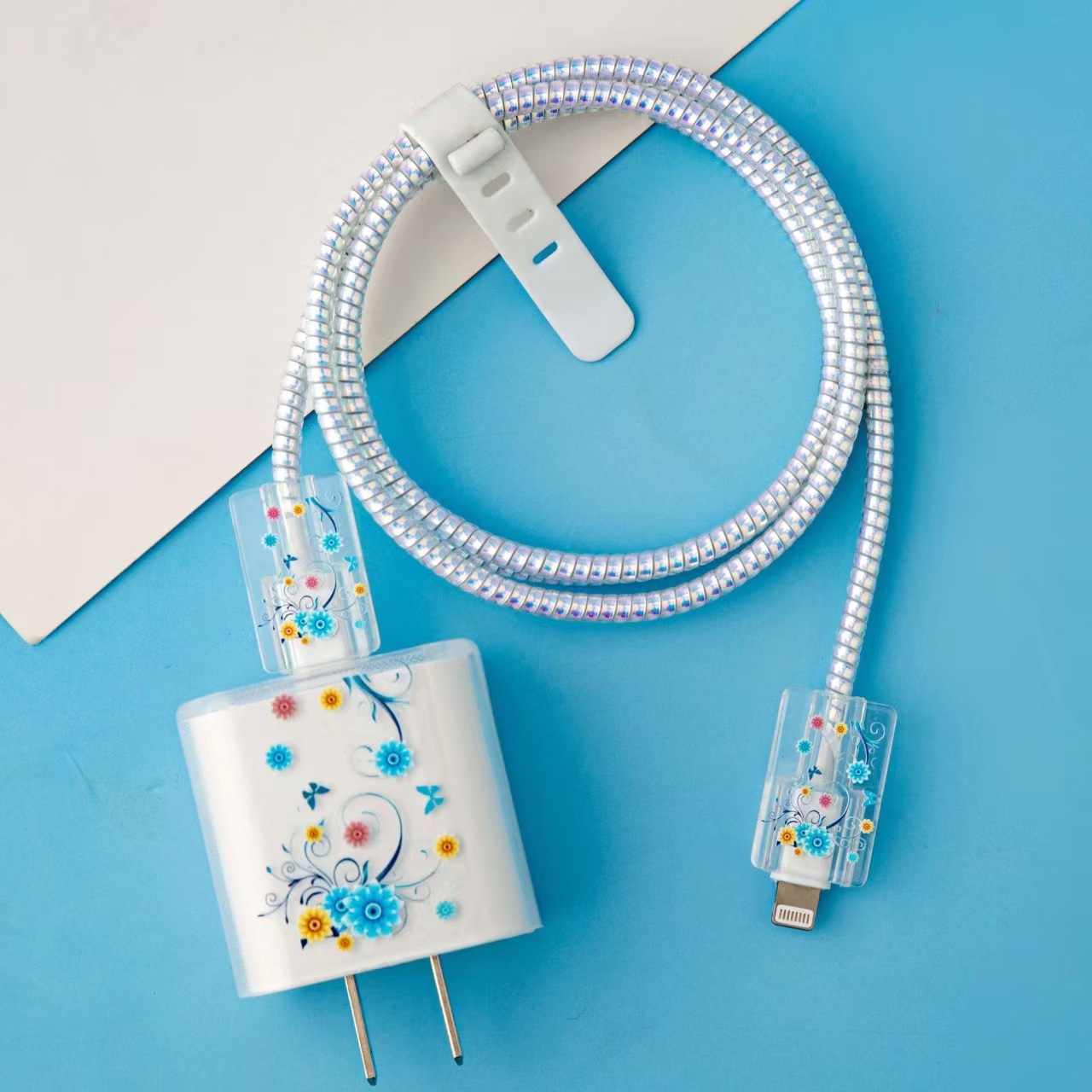 Para Apple 14 línea de datos cubierta protectora iPhone13 cargador cabezal 12promax bobinado estuche para iPad