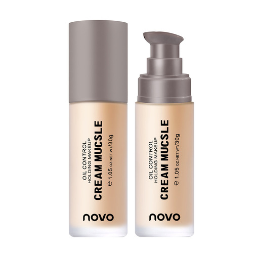 Makeup NOVO Shimmer Cream Foundation Hides Pores, Lightweight, Breathable, Easy to Push, Waterproof Concealer 5378