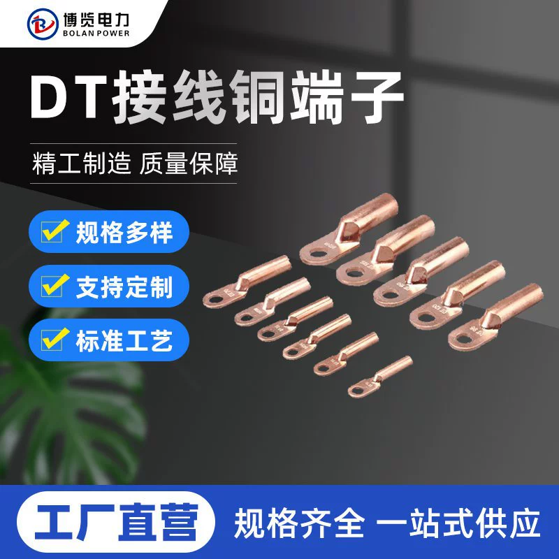 Медный Разъем Электропроводки Медный Терминал Одно Отверстие Утконоса Нос Кабель Медный Нос Блокируя Масло Медь Медный Провод Tubal DT Медный Нос