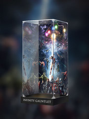 適用樂高76191漫威滅霸無限手套亞克力展示盒 透明防塵手辦收納盒