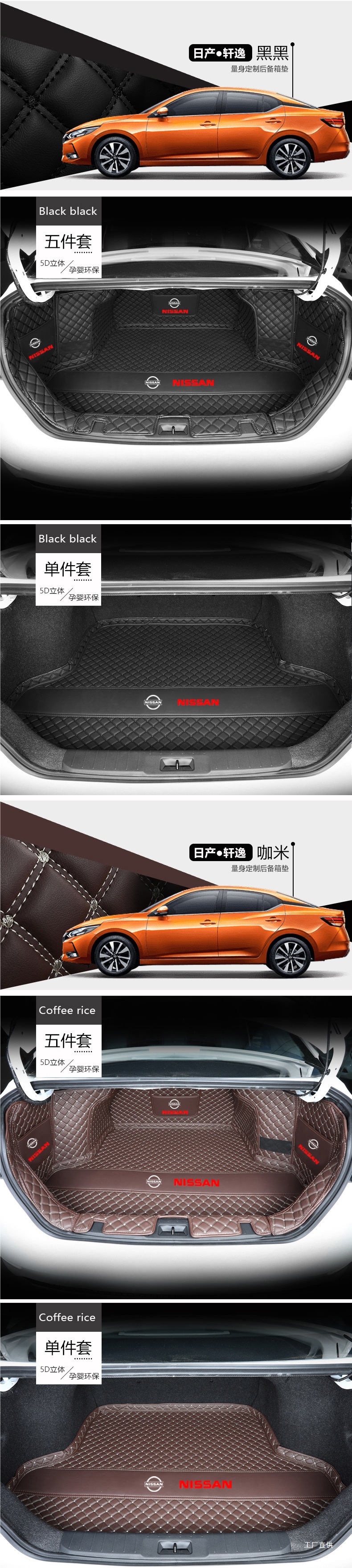 Nissan Sylphy Trunk Mat Full Surround Special for 2025 Model 14Th Generation 13Th Generation Classic New Sylphy Peihui