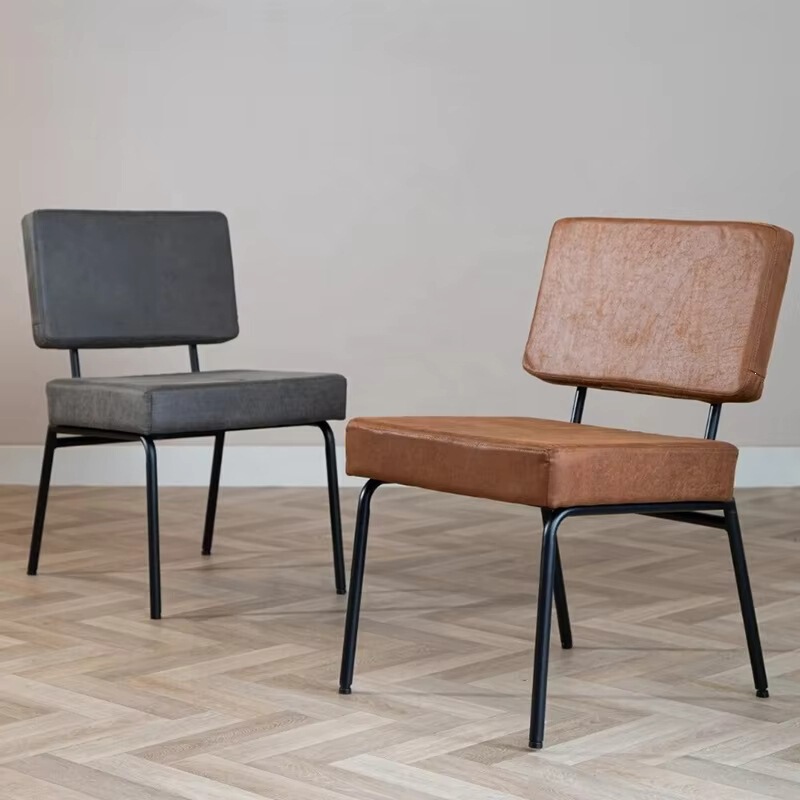 Commercial Metal Wire Frame Restaurant Table and Chair, Single Sofa Chair, Restaurant Armless Accent Lounge Leather Dining Chair Commercial Metal Wire Frame Restaurant Table and Chair, Single Sofa Chair, Restaurant Armless Accent Lounge Leather Dining Chair