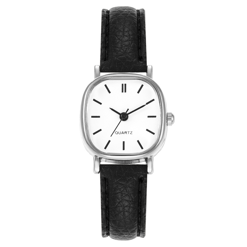 Cross-border Square Watches Manufacturer Simple Personality Retro Student Ladies Quartz Leather Strap Women's Watches Women's Wholesale