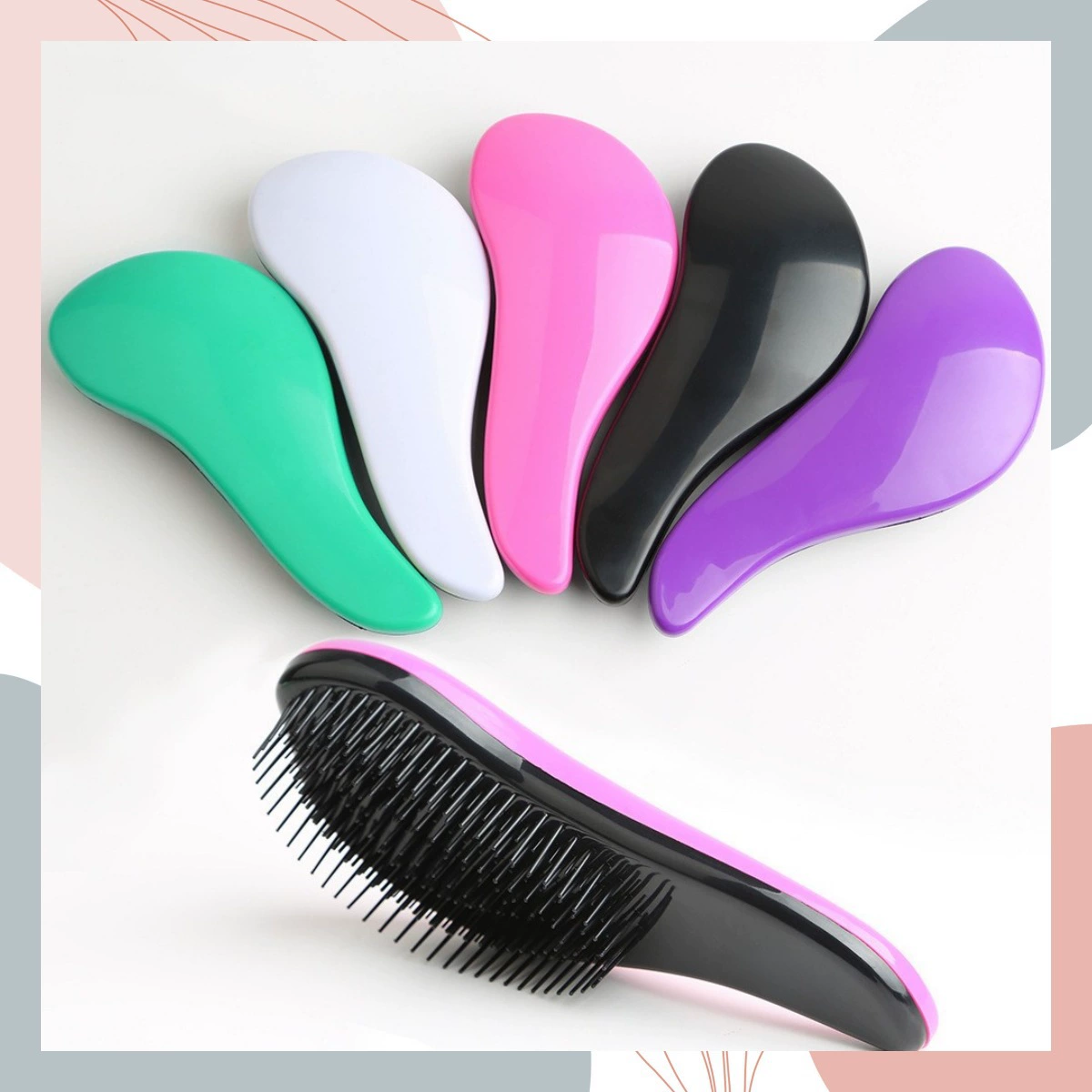 Фабрика прямого поставка анти-завязывания волос массажная расческа для детей парикмахерская расческа для красоты инструмент для оптовой продажи