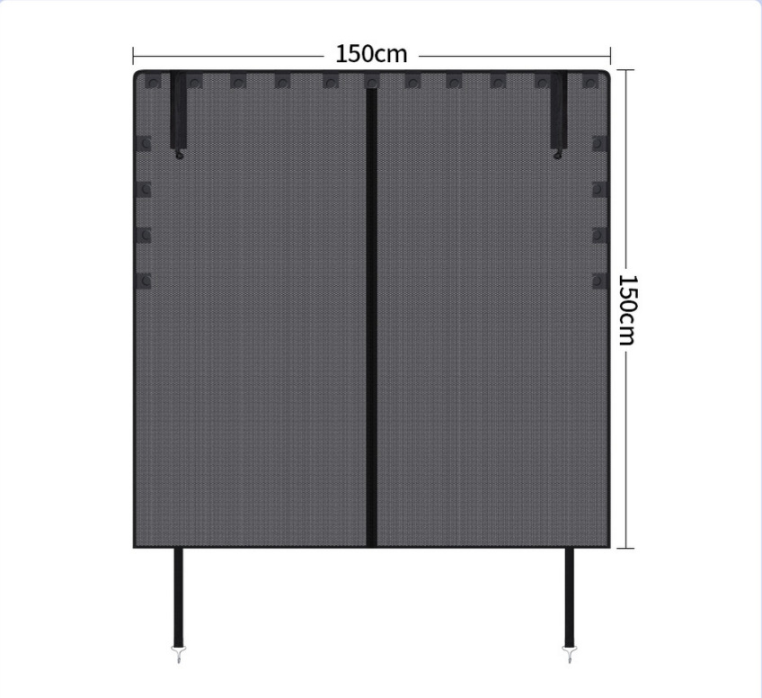Car Trunk Mesh Sunshade Curtain, Anti-Mosquito Car Window Screen, Car Sun Protection and Heat Insulation Curtain, Car Privacy Mosquito Net