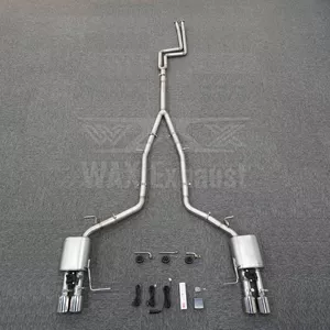 BMW 5 Seriyası F10F18 523 2010-2017 üçün paslanmayan polad klapanlı orta-quyruq səsboğucusu