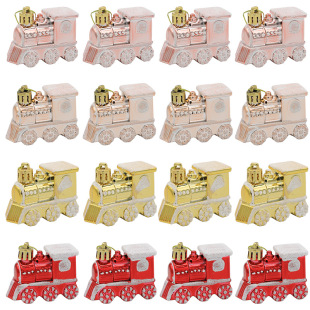 Wholesale Christmas gift creative decorations Christmas tree decoration props car train hanging decorations