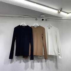 25春季新款休闲百搭莫代尔针织小宽松基础长袖打底女款