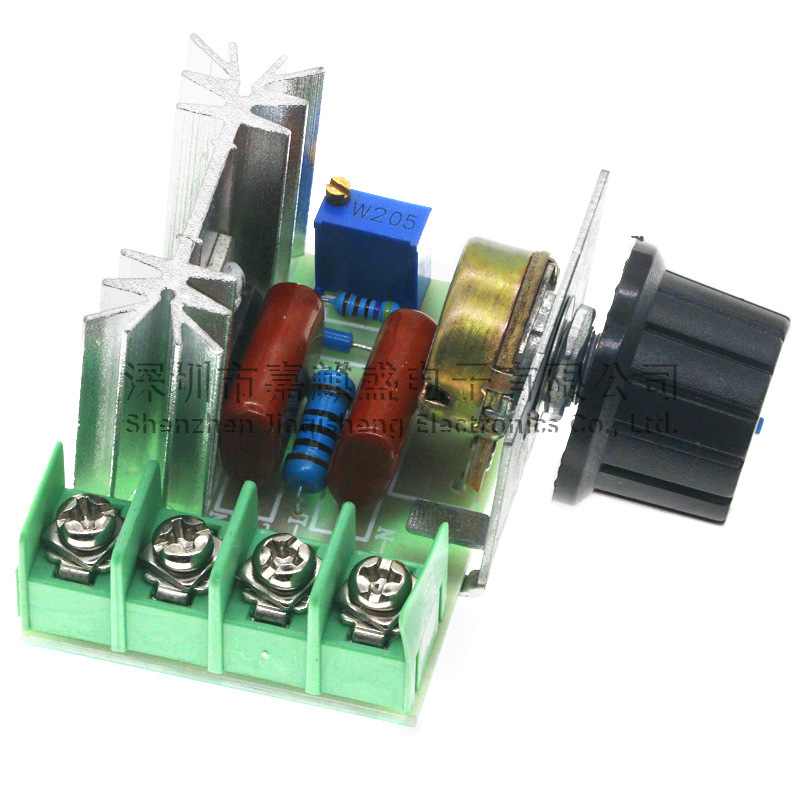 2000W controlled silicon high-power electronic voltage regulator, dimming, speed regulation, temperature regulation high reliable version 3