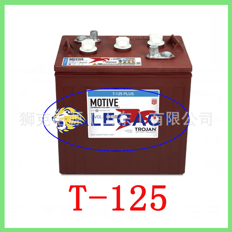 美国邱健TROJAN蓄电池30XHS、TE35、T-125工业作业设备富液电瓶