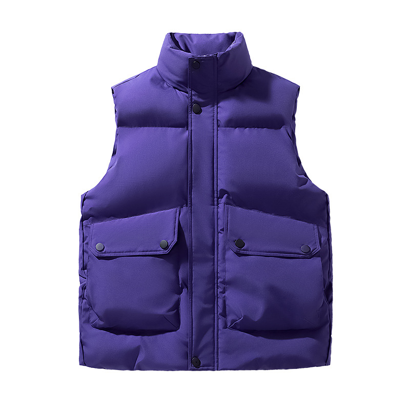 Montaña multi-bolsillo sin mangas hombro cross-border chaleco de arroz blanco herramientas al aire libre chaleco de plumón hombre de alta gama personalizado