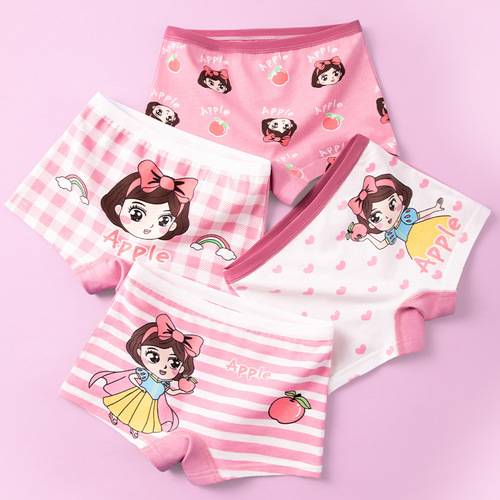 Girls underwear Class A pure cotton boxer shorts children's cotton girl baby boxer briefs factory wholesale