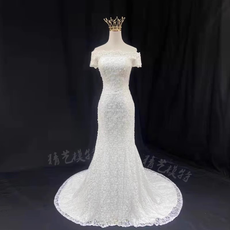 Vestido de novia, cabeza de corona, modelo, accesorios, modelo, soporte de exhibición, tienda de ropa, modelo de exhibición de cuerpo de medio cuerpo