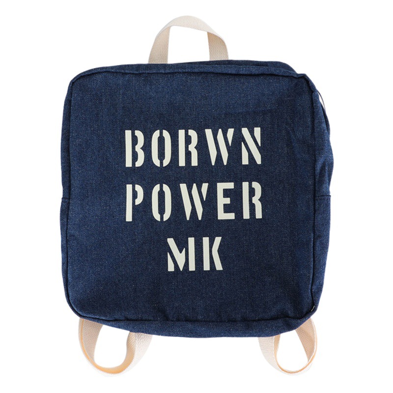 Mochila para niños Denim niños y niñas Mochila pequeña casual con versión moda carta impresión Escuela Primaria estudiante mochila moda