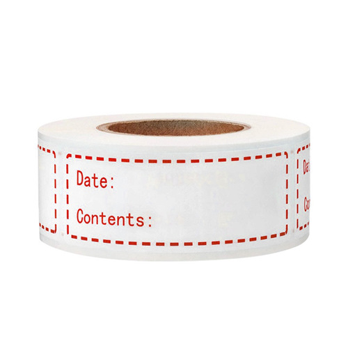 1X3 inch vinyl waterproof oil-discharging refrigerated storage refrigerator storage no residue adhesive removable self-adhesive sticker