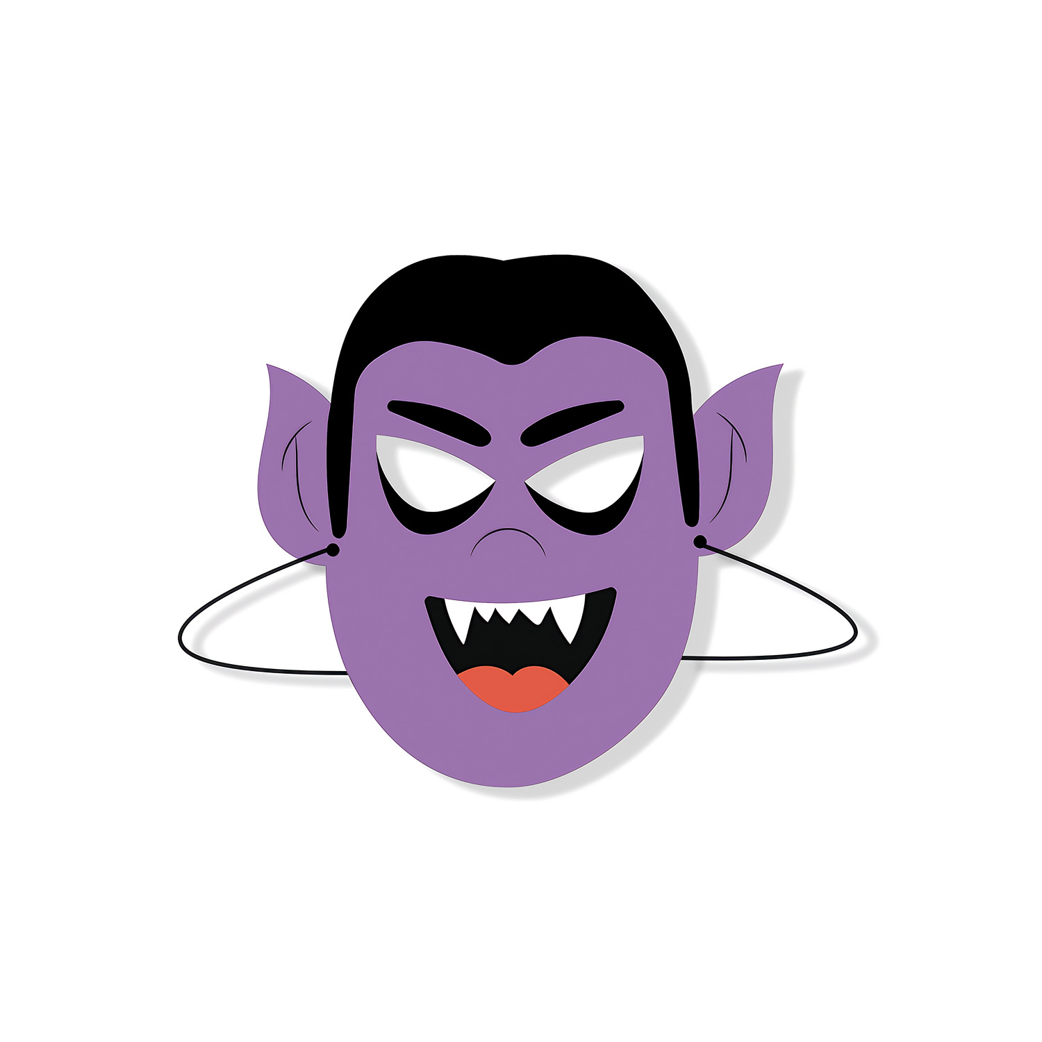 Halloween blanco máscara de cartón kindergarten hecho a mano DIY material creativo dibujos animados niños mascarada apoyos