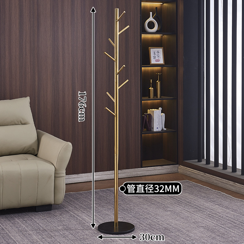 Ветка дерева * Черный мрамор * Толстый и утолщенный позолоченная нержавеющая сталь