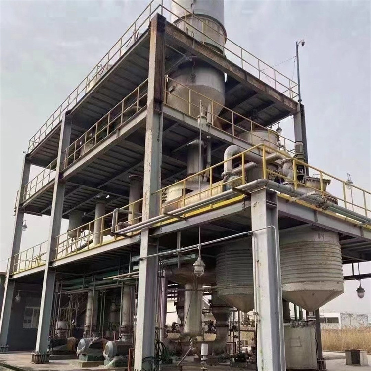 转让三效2.5吨全自动强制循环蒸发器   材质2205   雪浪厂家生产