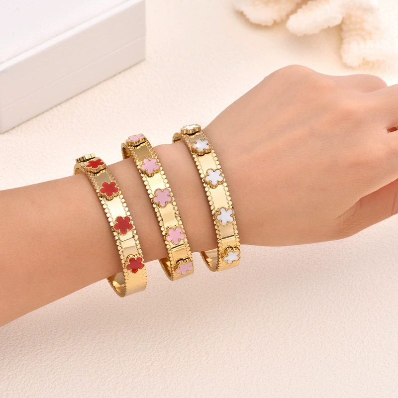 ("Cross-border trading"), trend waterproof universal bracelet stainless steel, 18 carat