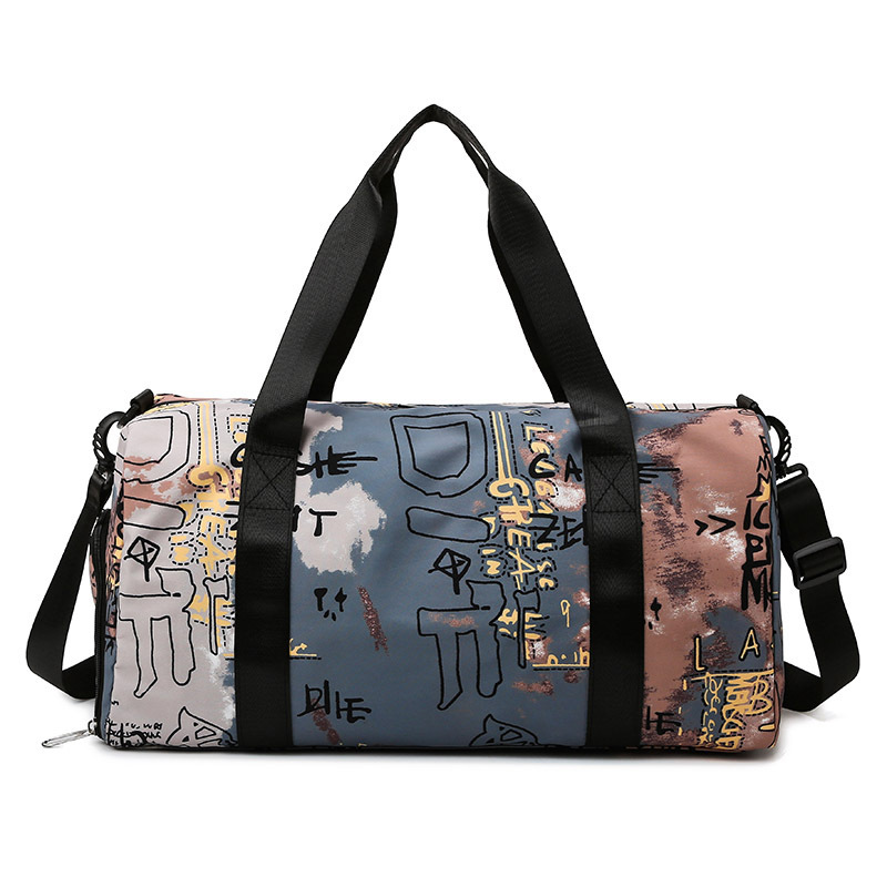 Bolsa de entrenamiento deportivo de moda impresa portátil Yuantong hombro crossbody de gran capacidad bolsa de fitness bolsa de equipaje de viaje de negocios de corta distancia