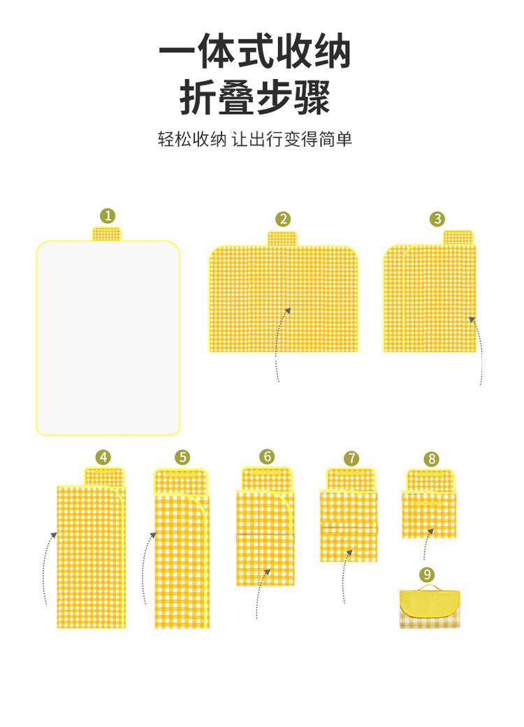 野餐垫牛津布防潮垫野餐布户外用品便携防水野炊郊游帐篷垫详情6