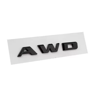 Car logo | XT5 models; silver rear - standard-awd-glossy-black